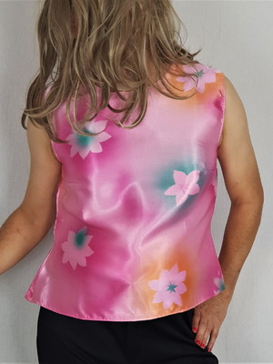 Blusa cetim tamanho grande