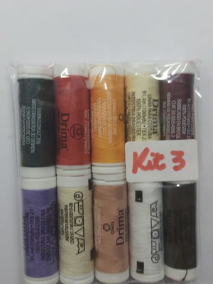 Kit 03- linha drima para costura - 10 unidades