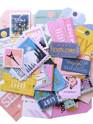 Die cuts com foil - go (50 peças)