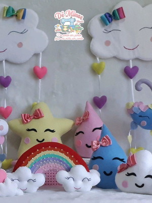 Chuva de amor em feltro