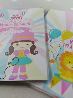 Mini agenda circo rosa
