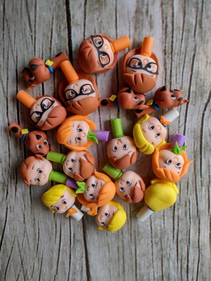 Ponteiras de lápis scooby doo em biscuit