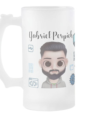 Copo de cerveja personalizado profissão tecnologia