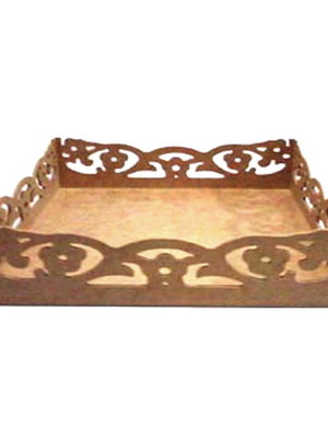Baneja mdf 5 flores p tamanho:20x20x6cm cod:band029-p