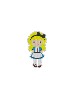 Patch bordado termocolante alice - modelo3