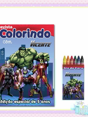 Kit colorir vingadores