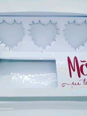 5 caixas trio corações 65 gr dia das mães