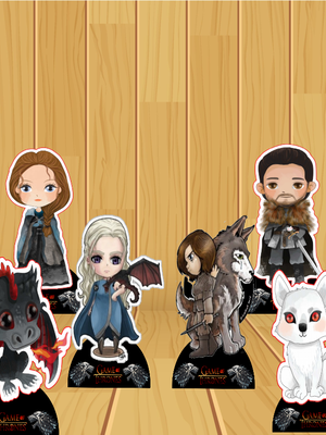 Game of thrones displays kit com 10 peças