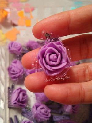 Mini pregador decorado com mini flor
