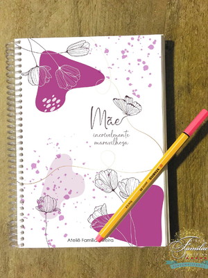 Caderno personalizado - dia das mães ref. a5