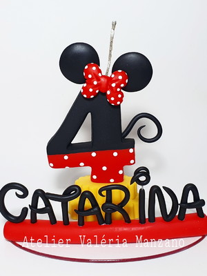 Vela personalizada minnie