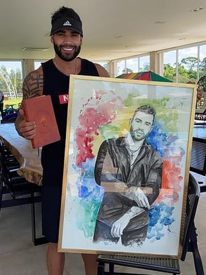 Desenho realista grande - pintura retrato até 2 pessoas
