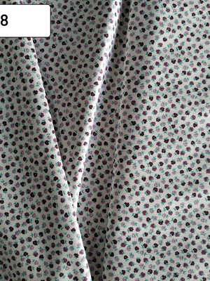 Tecido brim sarja estampada floral algodão com elastano