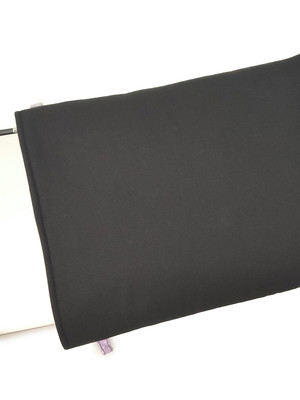 Capa de tecido acolchoada para notebook sem fecho *