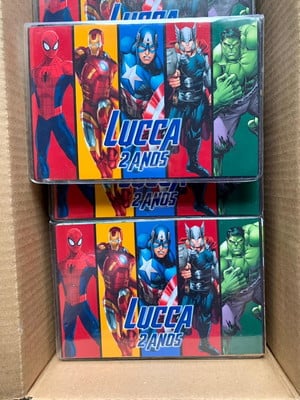 Estojo de pintura 30 peças vingadores