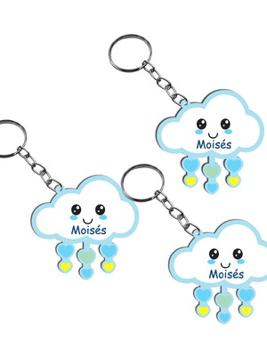 Chaveiro infantil personalizado chuva de amor menino