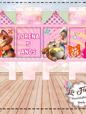 Caixa milk 44 gatos