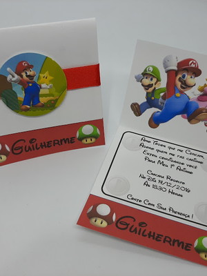 Convite super mario