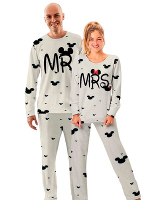Kit de pijama casal mrs, mr
