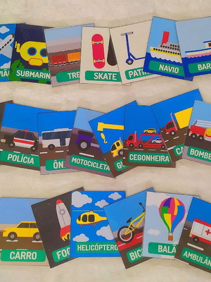 Flashcards: 21 meios de transporte