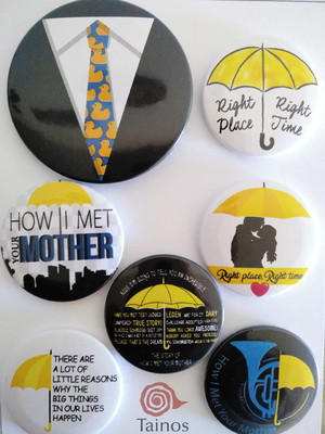 Botton how i met your mother-cartela alfinete e imã