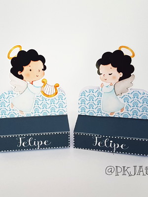 Porta bis duplo batizado kit com 20