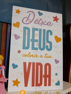 Quadro pôster - frase religiosa