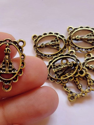 10 entremeios nossa senhora aparecida vazado em ouro velho