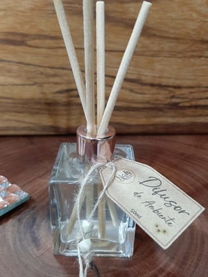 Mini difusor 50ml com varetas - doce encanto