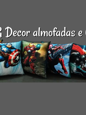 Kit com 8 capas super herois