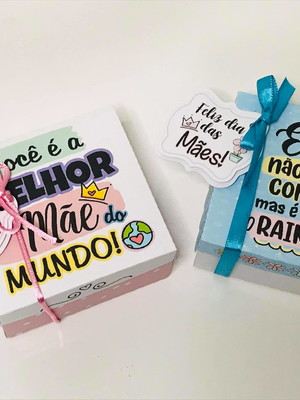 Caixa para 4 doces presente dia das mães
