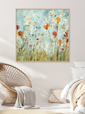 Quadro decorativo floral vintage contemporâneo premium