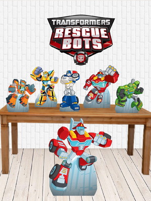 Kit display transformers rescuo bots - mdf