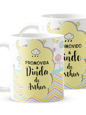 Conjunto para convite padrinhos de batismo chuva de benção