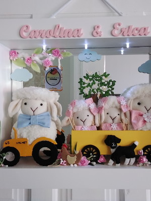 Quadro maternidade amor maior - ovelhas