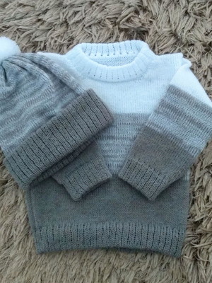 Blusa e gorro tamanho 01 bebê !