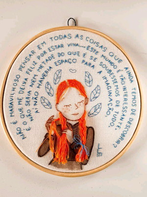 Bordado decorativo anne with an e