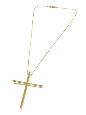 Colar cruz - ouro