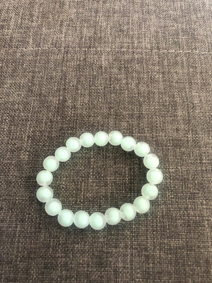 Pulseira infantil verde claro fosco