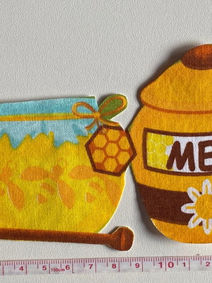2 patch aplique termocolante abelha pote mel #1 (2 unidades)