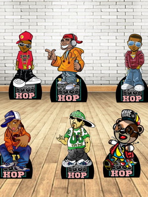 Hip hop displays kit com 10 peças