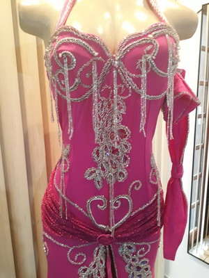 Vestido dança do ventre pink