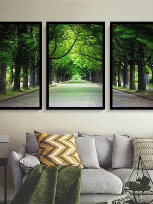Quadros floresta: com vidro