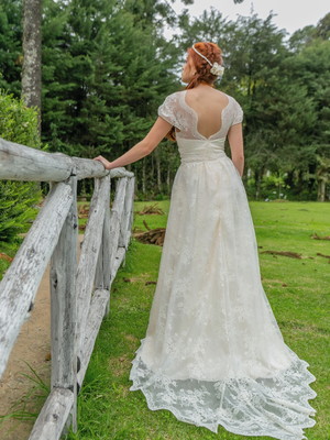 Vestido de noiva boho chic - modelo alicia