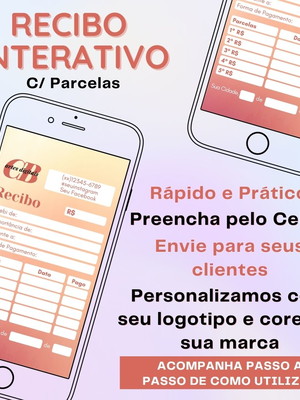 Recibo interativo e personalizado