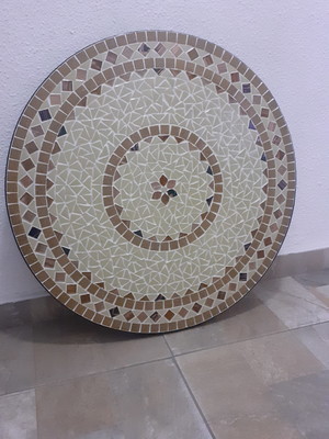 Tampo em mosaico redondo dubai com mel