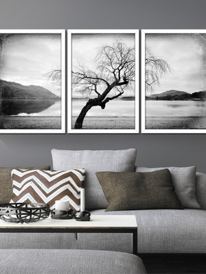 Quadros paisagem preto e branco: com vidro