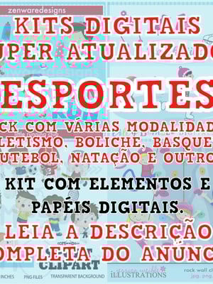 Pacote kits digitais - esportes