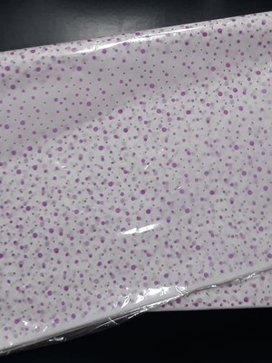 Papel de seda 50x70 cm pct c/50 und - bolinhas rosa