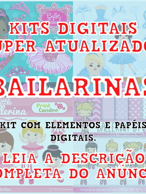 Kits digitais - bailarinas / ballet